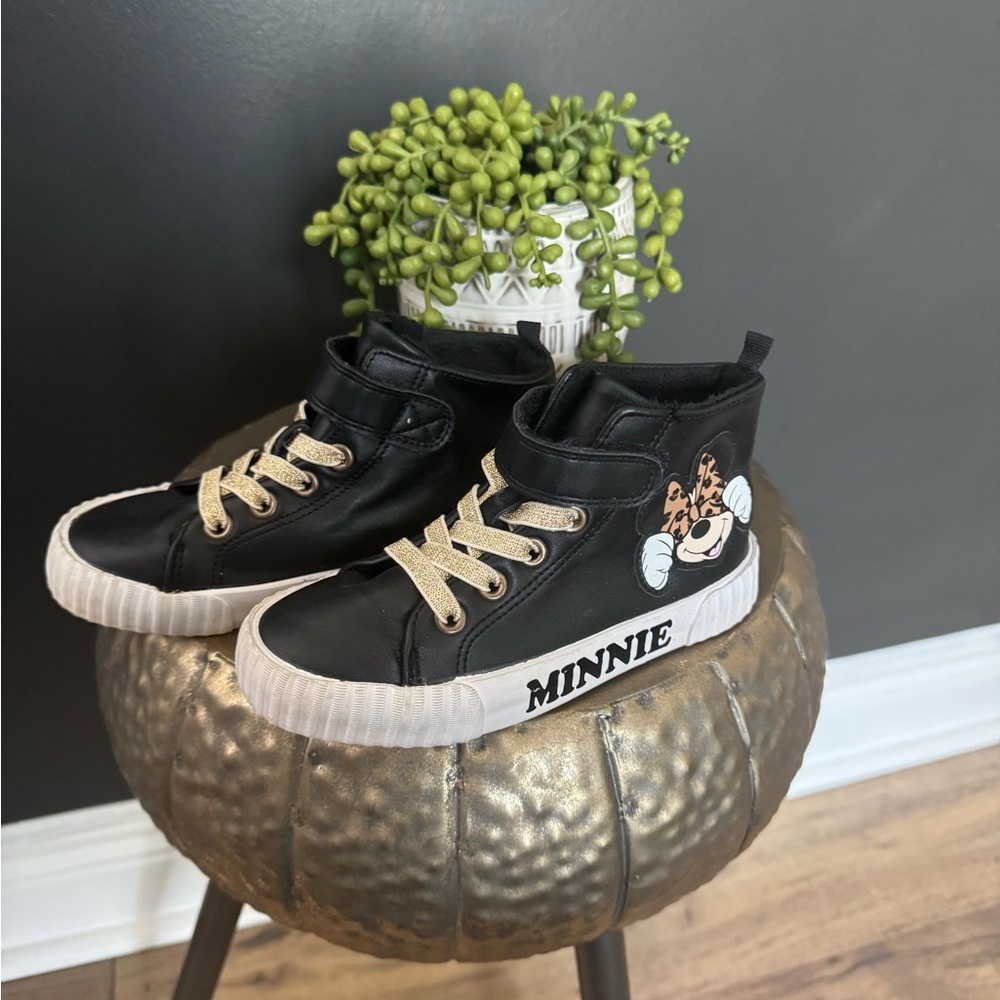 Disney Black and White High-Top Sneakers Minnie